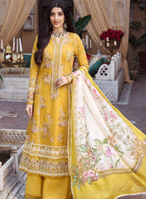 Motifz Embroidered Lawn Unstitched 3 Piece Suit - MTF23EL 4046 AVA