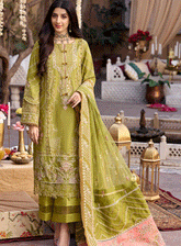 Motifz Embroidered Lawn Unstitched 3 Piece Suit - MTF23EL 4053 ELISE