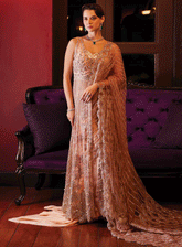 Mushq Embroidered Net Unstitched 3 Piece Suit - MQ23SW 01 TWINKLE