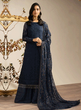 Naqsh By Zarif Embroidered Chiffon Unstitched 3 Piece Suit - 8 JESSY