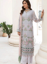 Naqsh Majestic By Imrozia Embroidered Chiffon Unstitched 3 Piece Suit - IM23NMC M-51 CECILIA