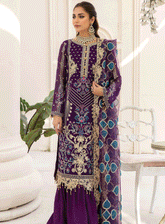 Naqsh Majestic By Imrozia Embroidered Chiffon Unstitched 3 Piece Suit - IM23NMC M-60 ZARA