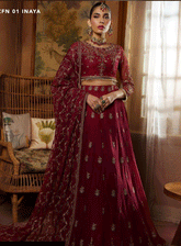 Nauroz By Zarif Embroidered Net Unstitched 3 Piece Suit - ZF23N ZFN-01 INAYA