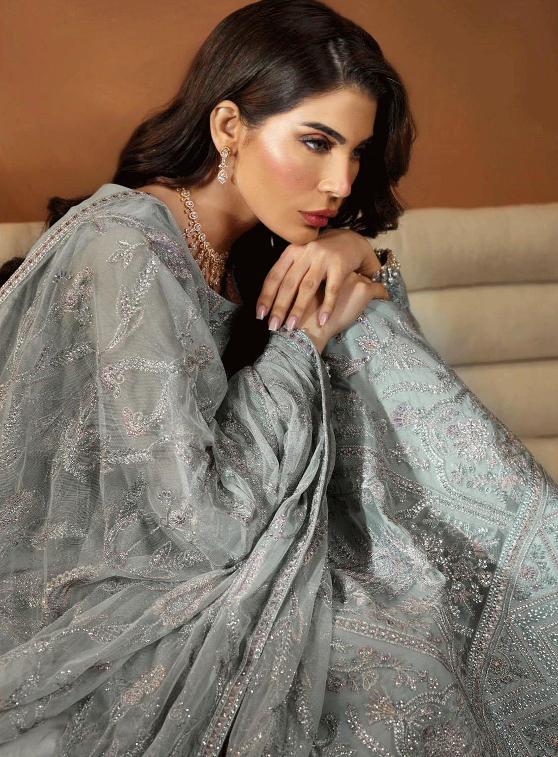 Nauroz By Zarif Embroidered Net Unstitched 3 Piece Suit - ZF23N ZFN-02 AMROZE Nauroz By Zarif Embroidered Net Unstitched 3 Piece Suit - ZF23N ZFN-02 AMROZE