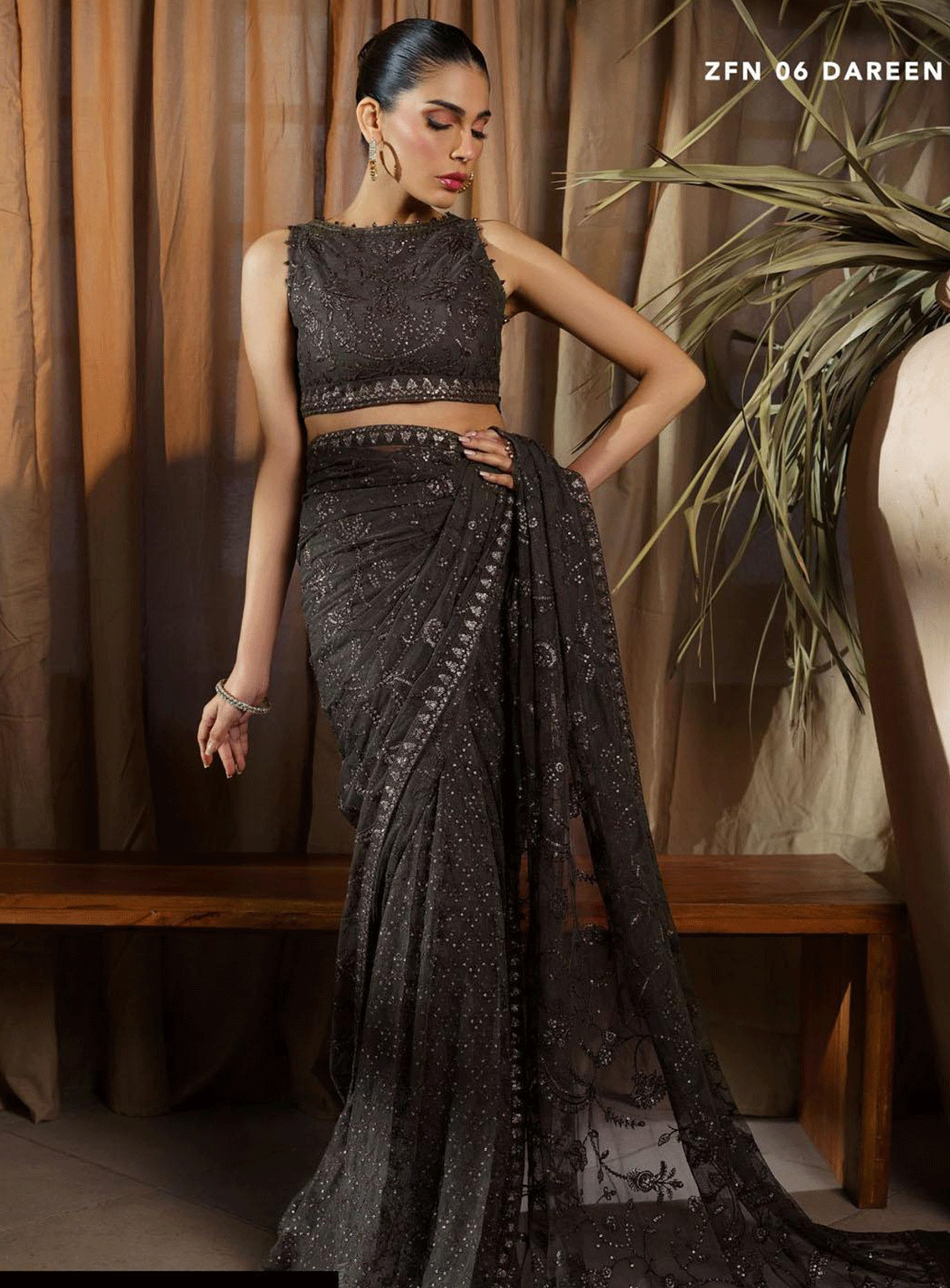 Nauroz By Zarif Embroidered Net Unstitched 3 Piece Suit - ZF23N ZFN-06 DAREEN Nauroz By Zarif Embroidered Net Unstitched 3 Piece Suit - ZF23N ZFN-06 DAREEN