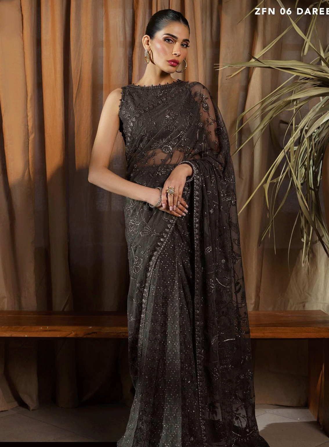Nauroz By Zarif Embroidered Net Unstitched 3 Piece Suit - ZF23N ZFN-06 DAREEN Nauroz By Zarif Embroidered Net Unstitched 3 Piece Suit - ZF23N ZFN-06 DAREEN