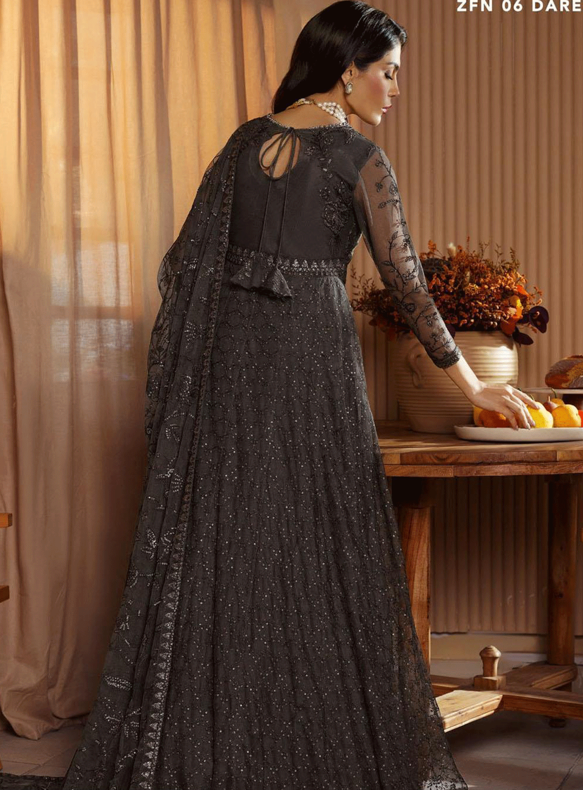 Nauroz By Zarif Embroidered Net Unstitched 3 Piece Suit - ZF23N ZFN-06 DAREEN Nauroz By Zarif Embroidered Net Unstitched 3 Piece Suit - ZF23N ZFN-06 DAREEN