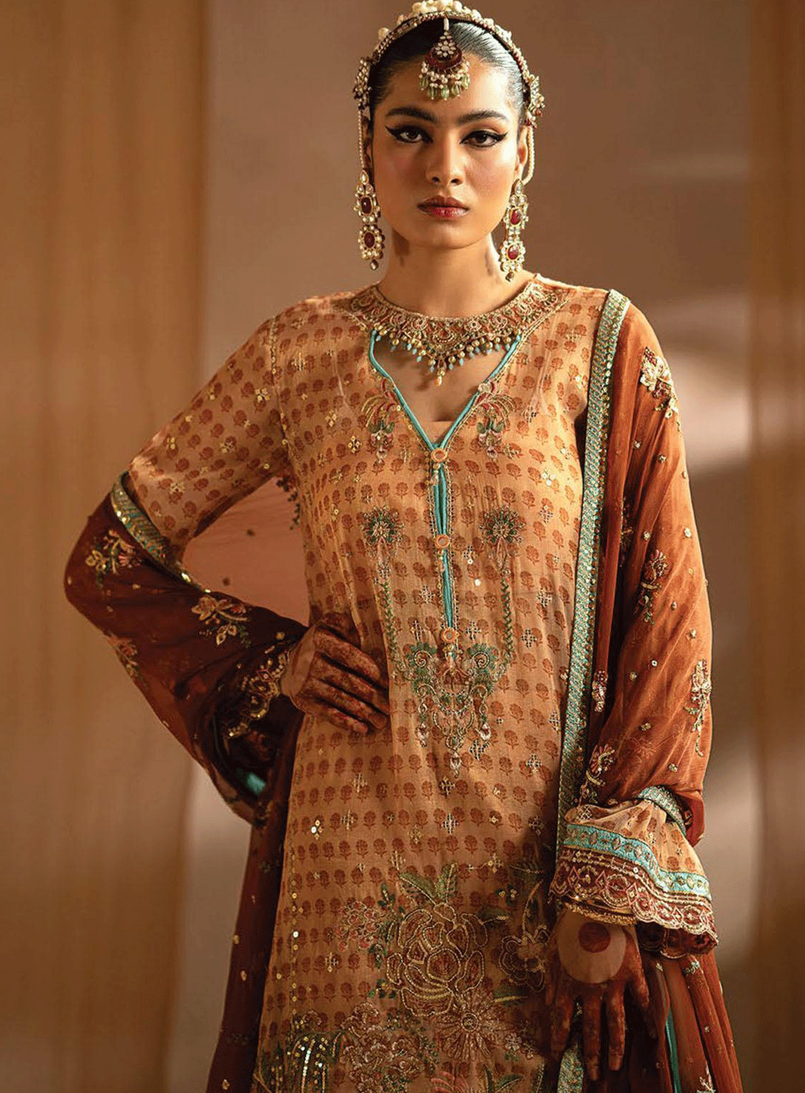 Nayab By Myeesha Embroidered Missouri Unstitched 3 Piece Suit - MY23NF 04 MARJAAN Nayab By Myeesha Embroidered Missouri Unstitched 3 Piece Suit - MY23NF 04 MARJAAN