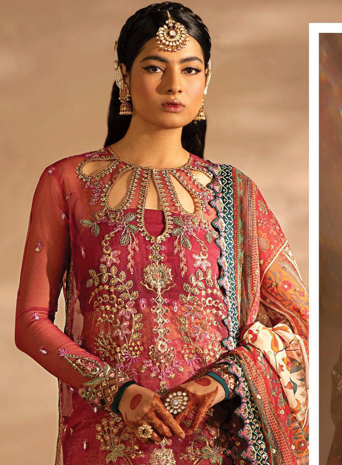 Nayab By Myeesha Embroidered Net Unstitched 3 Piece Suit - MY23NF 08 TEERMEERI Nayab By Myeesha Embroidered Net Unstitched 3 Piece Suit - MY23NF 08 TEERMEERI