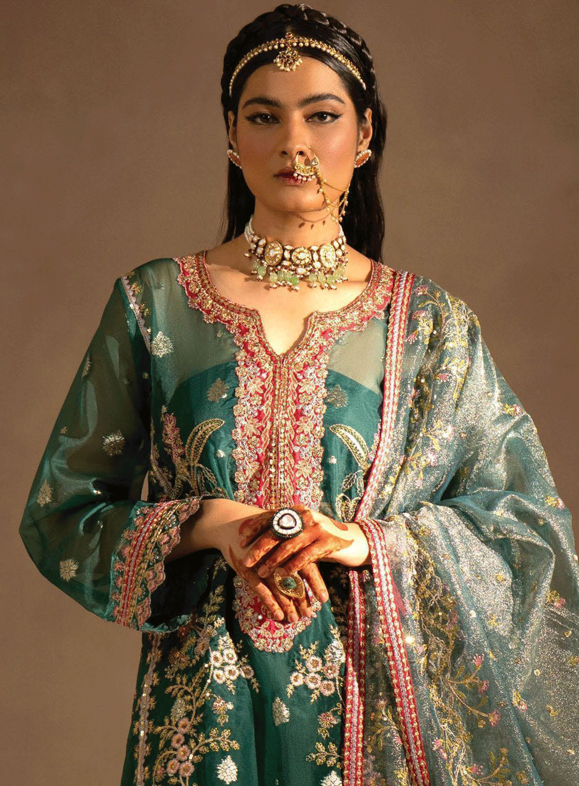 Nayab By Myeesha Embroidered Organza Unstitched 3 Piece Suit - MY23NF 02 ZAMORAD Nayab By Myeesha Embroidered Organza Unstitched 3 Piece Suit - MY23NF 02 ZAMORAD