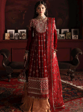 Niloufer By Mushq Embroidered Velvet Unstitched 3 Piece Suit - MQ23NV MV23-08 FARAH