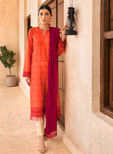 Nissa By RajBari Embroidered Chikankari Schiffli Unstitched 3 Piece Suit - RB23NC 03