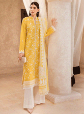Nissa By RajBari Embroidered Chikankari Schiffli Unstitched 3 Piece Suit - RB23NC 09