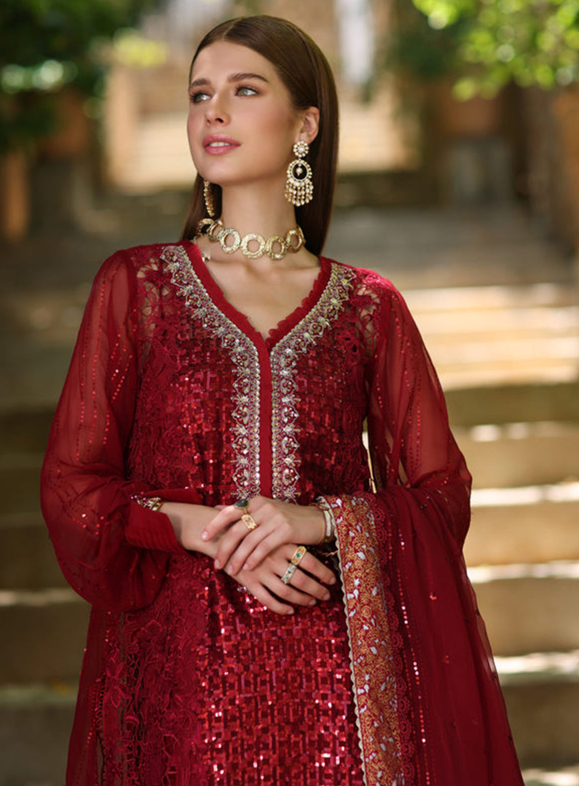 Noor By Saadia Asad Embroidered Chiffon Unstitched 3 Piece Suit - 03 SIRENA Noor By Saadia Asad Embroidered Chiffon Unstitched 3 Piece Suit - 03 SIRENA