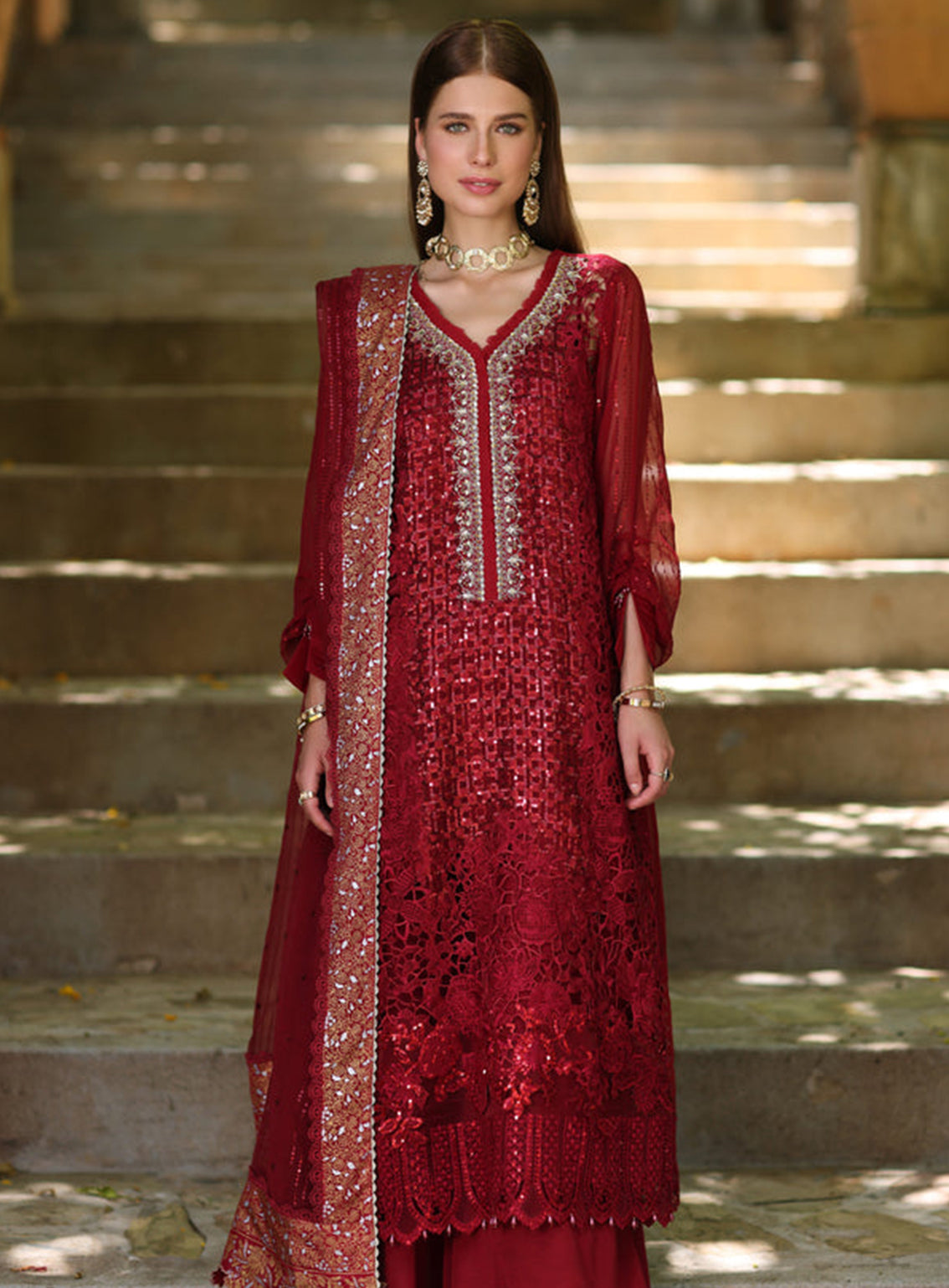 Noor By Saadia Asad Embroidered Chiffon Unstitched 3 Piece Suit - 03 SIRENA Noor By Saadia Asad Embroidered Chiffon Unstitched 3 Piece Suit - 03 SIRENA