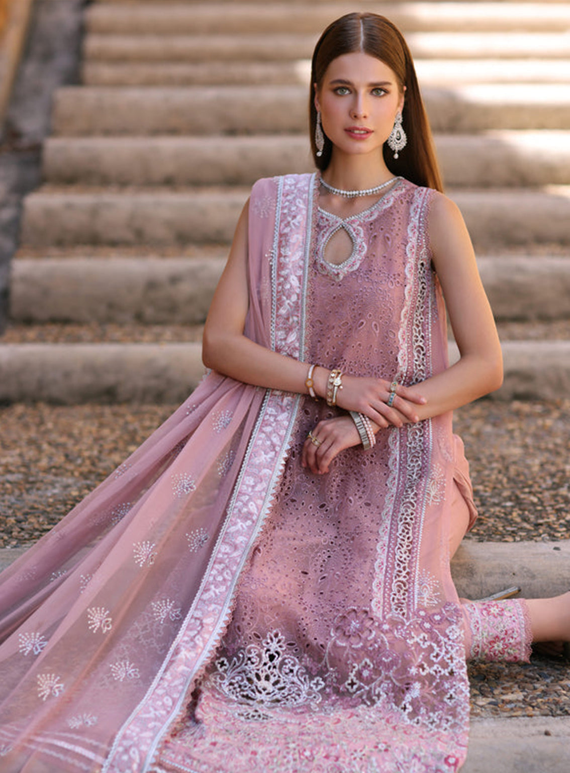 Noor By Saadia Asad Embroidered Chiffon Unstitched 3 Piece Suit - 05 ZURIA Noor By Saadia Asad Embroidered Chiffon Unstitched 3 Piece Suit - 05 ZURIA