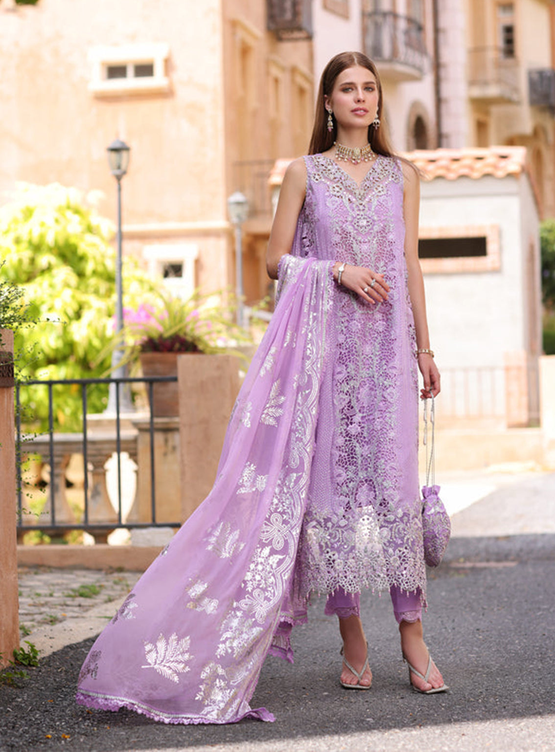 Noor By Saadia Asad Embroidered Chiffon Unstitched 3 Piece Suit - 06 NURA Noor By Saadia Asad Embroidered Chiffon Unstitched 3 Piece Suit - 06 NURA