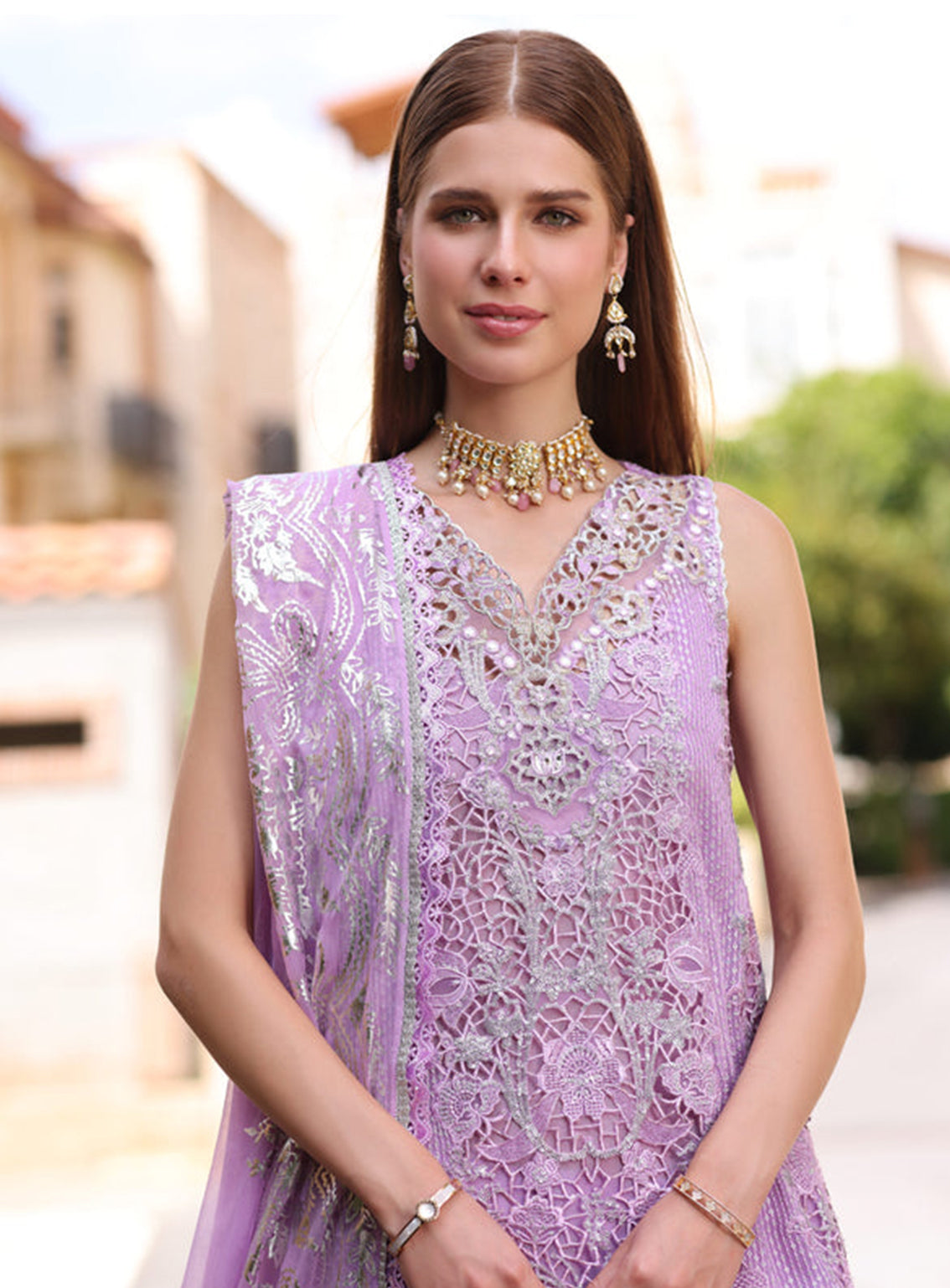 Noor By Saadia Asad Embroidered Chiffon Unstitched 3 Piece Suit - 06 NURA Noor By Saadia Asad Embroidered Chiffon Unstitched 3 Piece Suit - 06 NURA