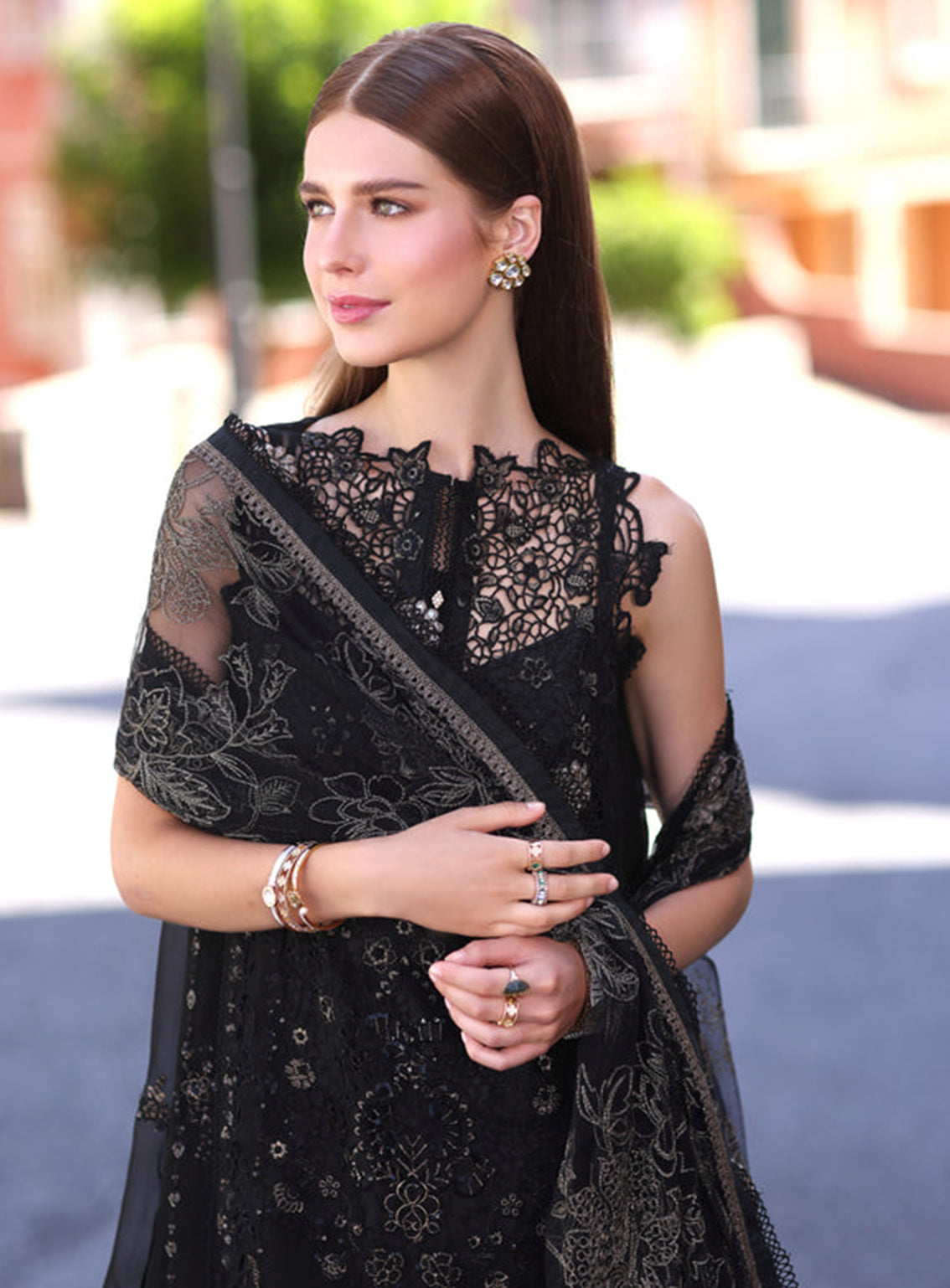 Noor By Saadia Asad Embroidered Chiffon Unstitched 3 Piece Suit - 07 ZIRA Noor By Saadia Asad Embroidered Chiffon Unstitched 3 Piece Suit - 07 ZIRA