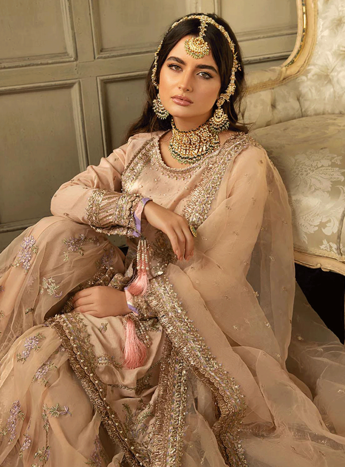 Nur By Sobia Nazir Embroidered Raw Silk Unstitched 3 Piece Suit - 05 Nur By Sobia Nazir Embroidered Raw Silk Unstitched 3 Piece Suit - 05