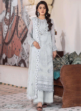 Pareesha By Humdum Embroidered Chiffon Unstitched 3 Piece Suits - HD23PC 05