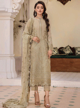 Pareesha By Humdum Embroidered Chiffon Unstitched 3 Piece Suits - HD23PC 09
