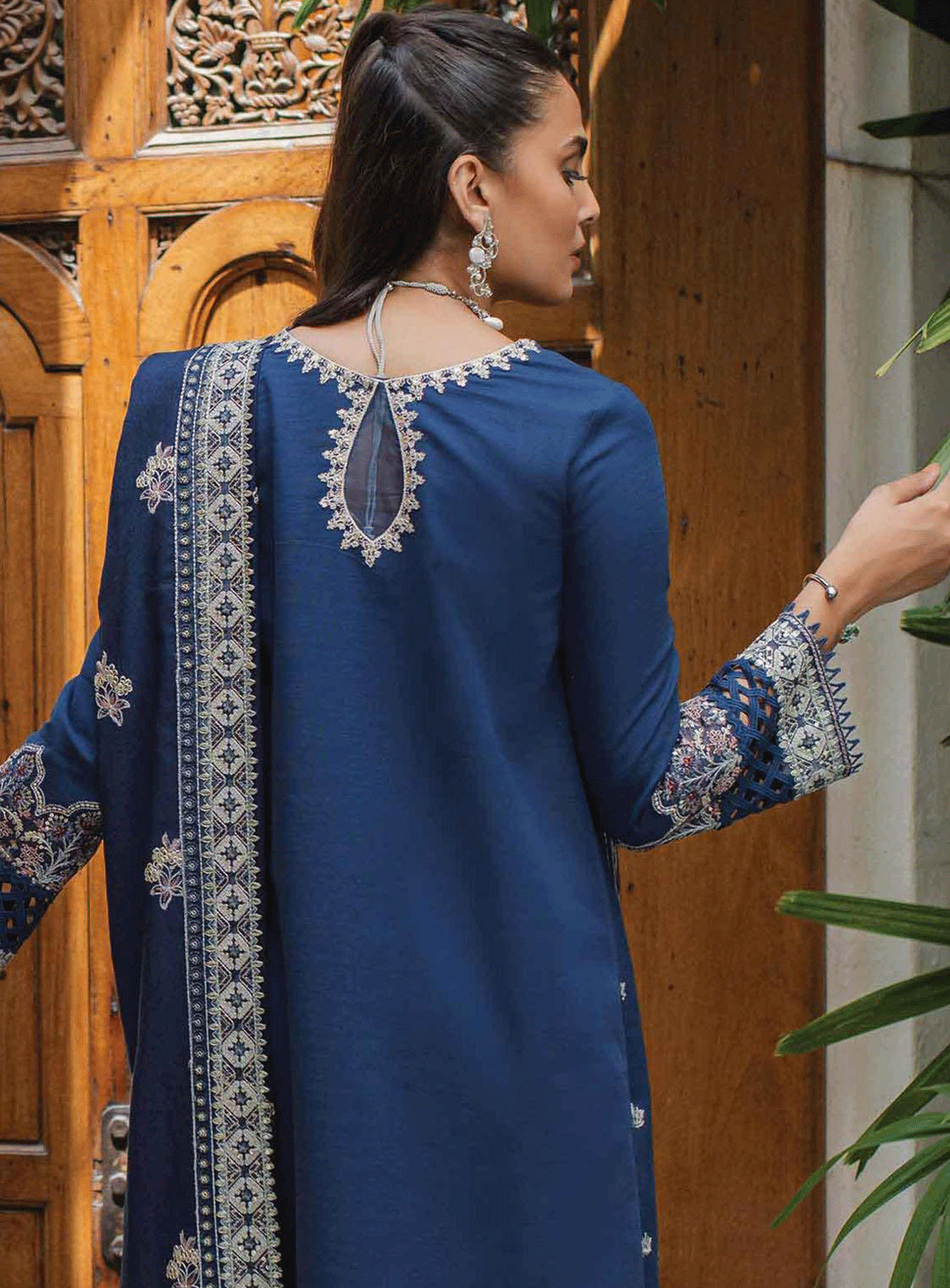 Qalamkar Embroidered Khaddar Unstitched 3 Piece Suit - 5 ROMINA Qalamkar Embroidered Khaddar Unstitched 3 Piece Suit - 5 ROMINA