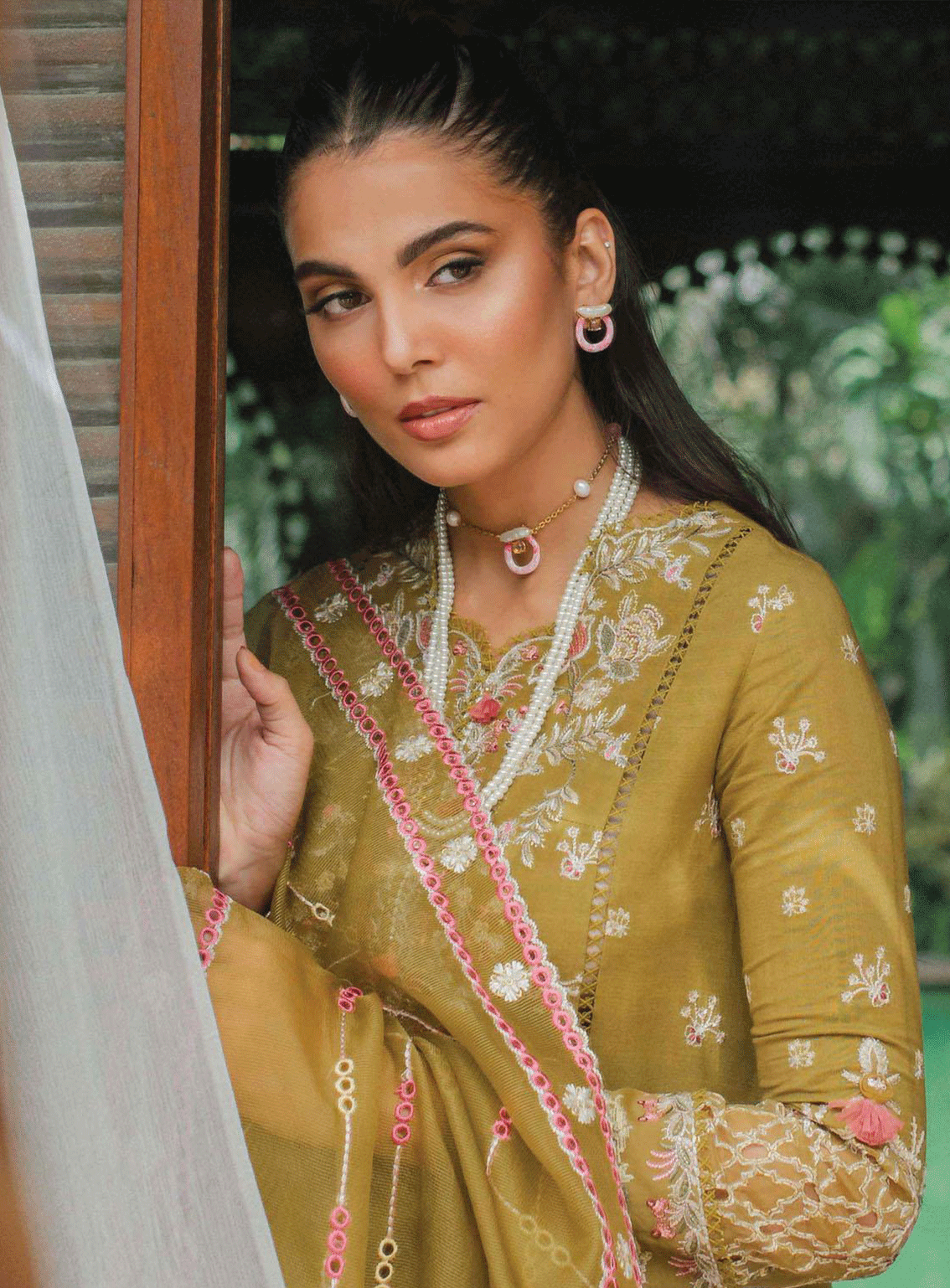 Qalamkar Embroidered Linen Unstitched 3 Piece Suit - 2 IMANI Qalamkar Embroidered Linen Unstitched 3 Piece Suit - 2 IMANI