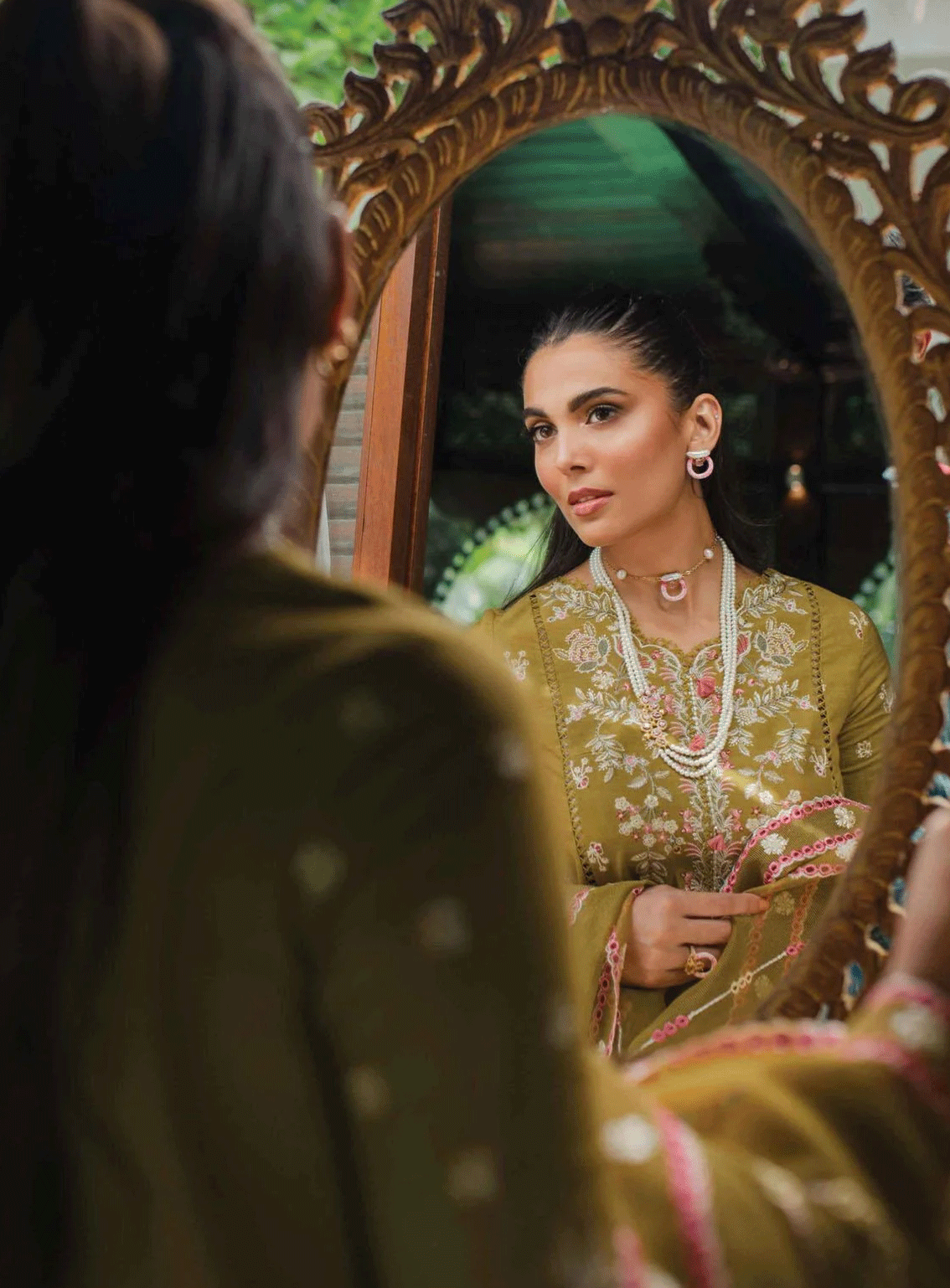 Qalamkar Embroidered Linen Unstitched 3 Piece Suit - 2 IMANI Qalamkar Embroidered Linen Unstitched 3 Piece Suit - 2 IMANI