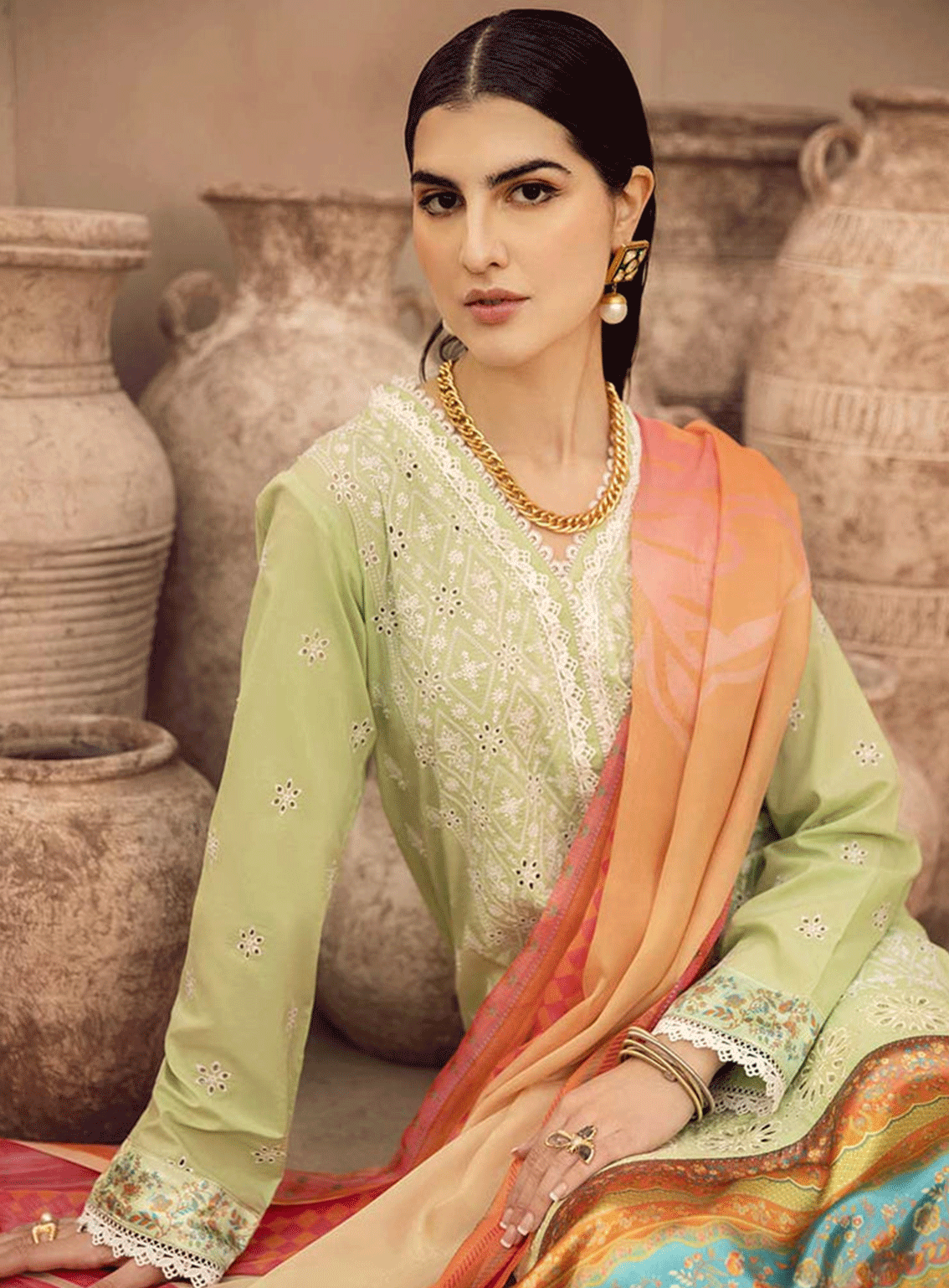 RajBari Embroidered Chikankari Unstitched 3 Piece Suit - RB23CE 3A RajBari Embroidered Chikankari Unstitched 3 Piece Suit - RB23CE 3A
