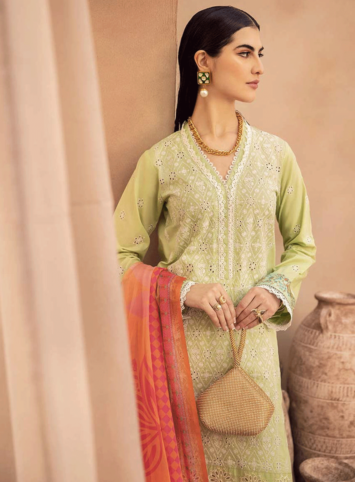 RajBari Embroidered Chikankari Unstitched 3 Piece Suit - RB23CE 3A RajBari Embroidered Chikankari Unstitched 3 Piece Suit - RB23CE 3A