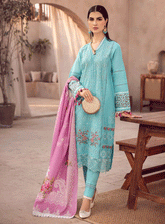 RajBari Embroidered Chikankari Unstitched 3 Piece Suit - RB23CE 6B