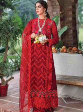 RajBari Embroidered Cotton Silk Unstitched 3 Piece Suit - RB22FW 5A