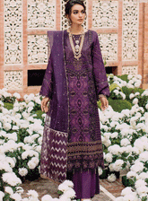 RajBari Embroidered Cotton Silk Unstitched 3 Piece Suit - RB22FW 6A