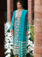 RajBari Embroidered Cotton Silk Unstitched 3 Piece Suit - RB22FW 6B
