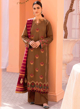 RajBari Embroidered Jacquard Unstitched 3 Piece Suit - RB23FE 5B