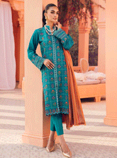 RajBari Embroidered Jacquard Unstitched 3 Piece Suit - RB23FE 6B