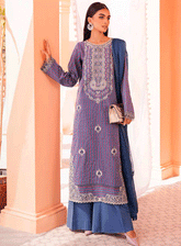 RajBari Embroidered Jacquard Unstitched 3 Piece Suit - RB23FE 7A