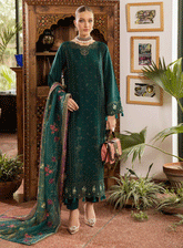 RajBari Embroidered Lawn Unstitched 3 Piece Suit - RB23EL 1A
