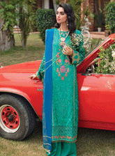 RajBari Embroidered Viscose Silk Unstitched 3 Piece Suit - RB22FW 2B