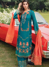 RajBari Embroidered Viscose Silk Unstitched 3 Piece Suit - RB22FW 3A