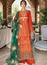 RajBari Embroidered Viscose Silk Unstitched 3 Piece Suit - RB22FW 4A