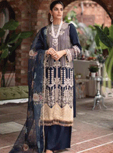 RajBari Embroidered Viscose Silk Unstitched 3 Piece Suit - RB22FW 4B