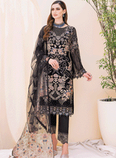 Ramsha Embroidered Chiffon Unstitched 3 Piece Suit - RM23LC 2301