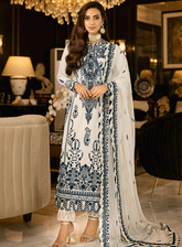 Rang-e-Noor By Asim Jofa Embroidered Paper Cotton Unstitched 3 Piece Suit - AJRN-01