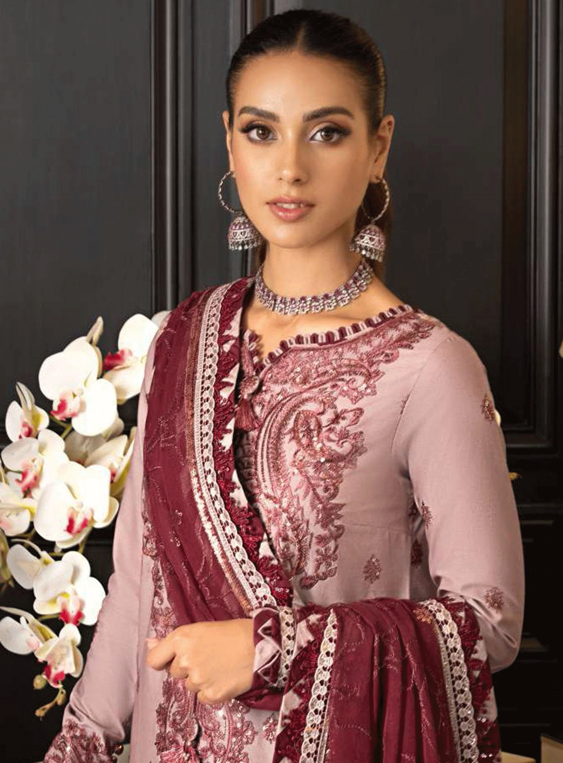 Rang-e-Noor By Asim Jofa Embroidered Lawn Silk Unstitched 3 Piece Suit - AJRN-06 Rang-e-Noor By Asim Jofa Embroidered Lawn Silk Unstitched 3 Piece Suit - AJRN-06