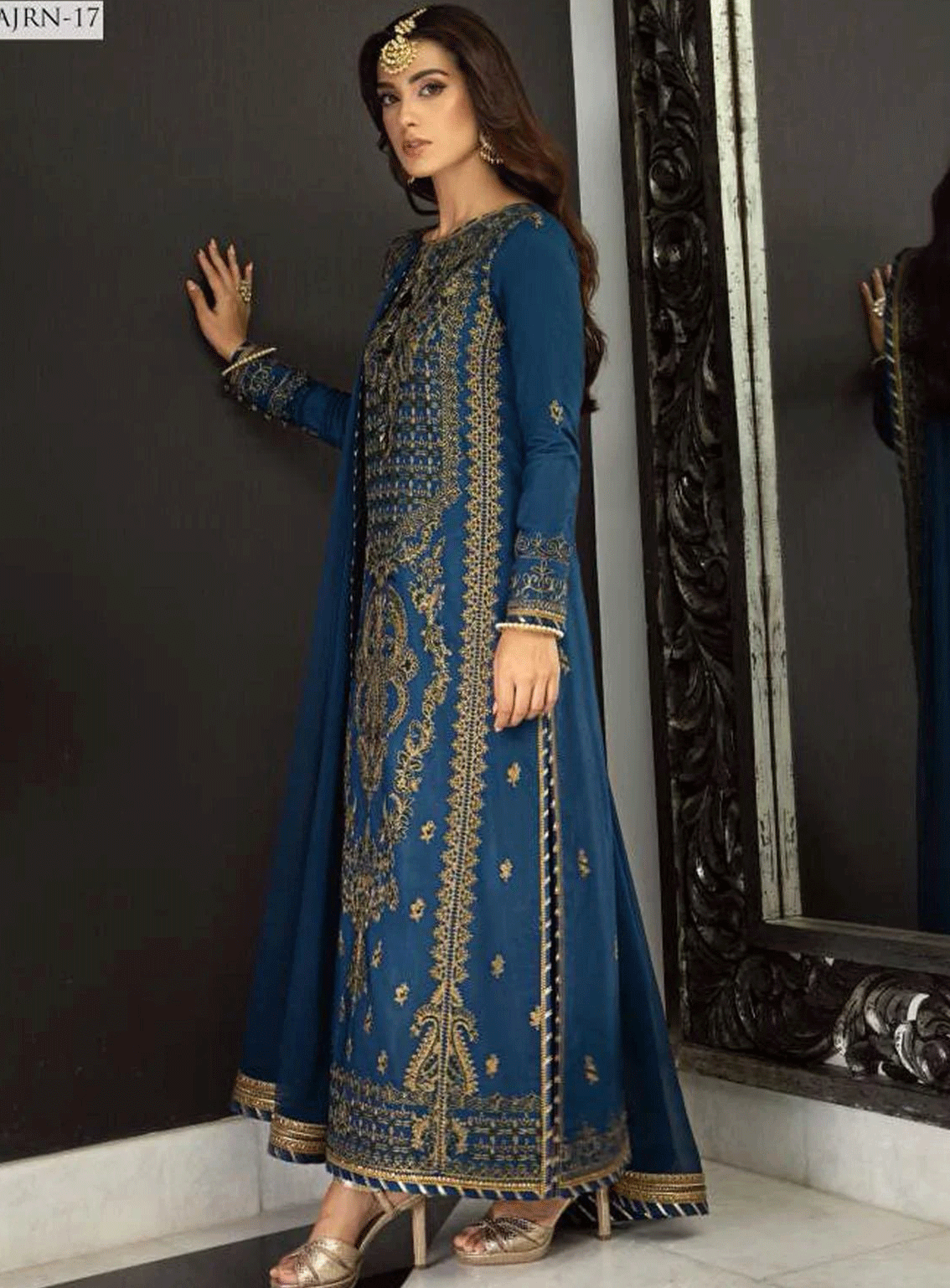 Rang-E-Noor By Asim Jofa Embroidered Lawn Silk Unstitched 3 Piece Suit - AJRN-17 Rang-E-Noor By Asim Jofa Embroidered Lawn Silk Unstitched 3 Piece Suit - AJRN-17