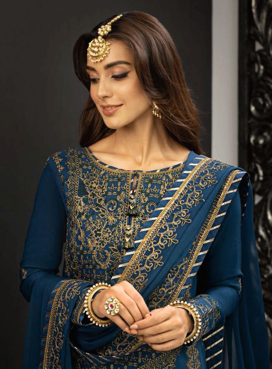 Rang-E-Noor By Asim Jofa Embroidered Lawn Silk Unstitched 3 Piece Suit - AJRN-17 Rang-E-Noor By Asim Jofa Embroidered Lawn Silk Unstitched 3 Piece Suit - AJRN-17