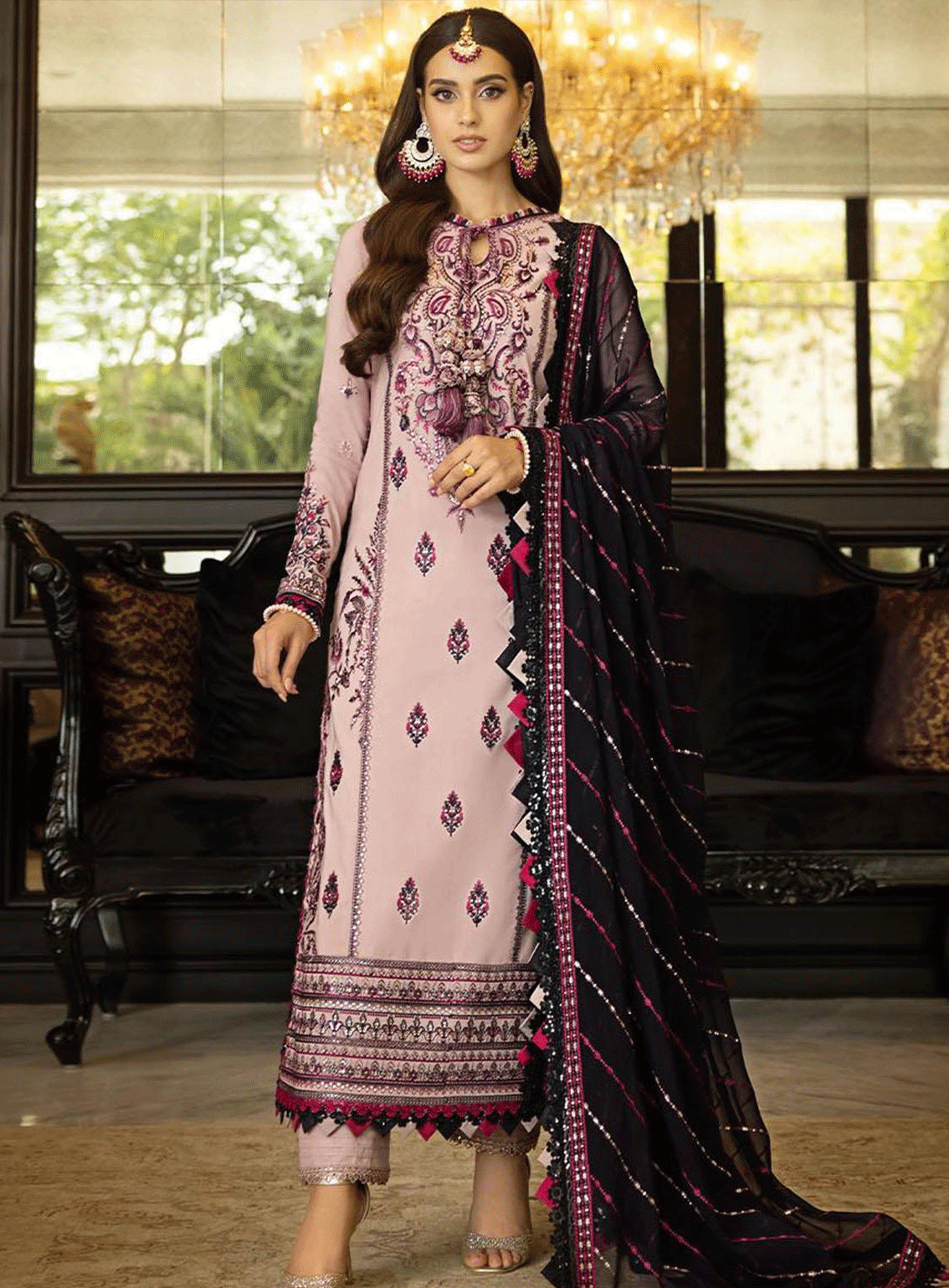 Rang-E-Noor By Asim Jofa Embroidered Lawn Silk Unstitched 3 Piece Suit - AJRN-20 Rang-E-Noor By Asim Jofa Embroidered Lawn Silk Unstitched 3 Piece Suit - AJRN-20