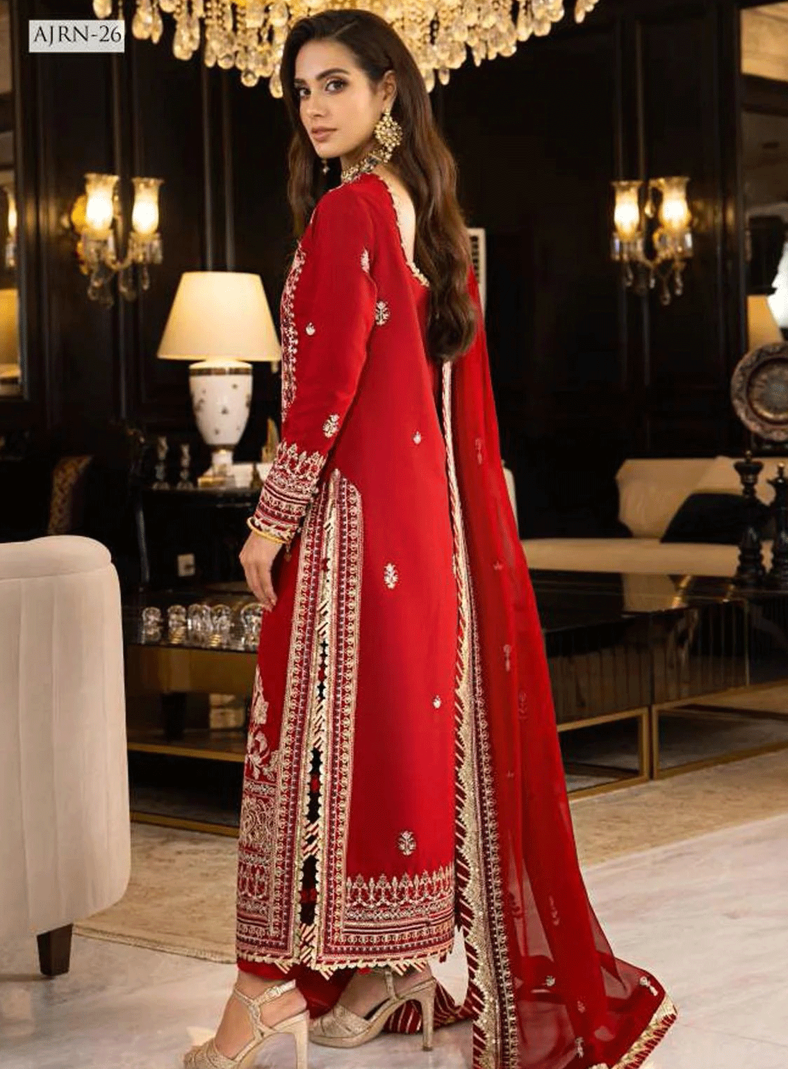 Rang-E-Noor By Asim Jofa Embroidered Lawn Silk Unstitched 3 Piece Suit - AJRN-26 Rang-E-Noor By Asim Jofa Embroidered Lawn Silk Unstitched 3 Piece Suit - AJRN-26